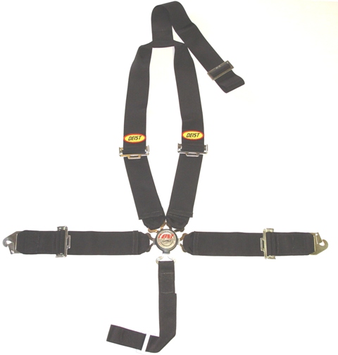 5pt Compact Quick Release 3" Snap-In Lap, w/ Y Harness