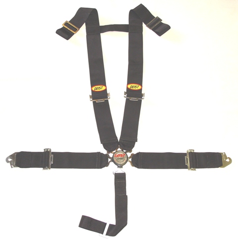 5pt Compact Quick Release, 3" Snap-In Lap w/ H Harness