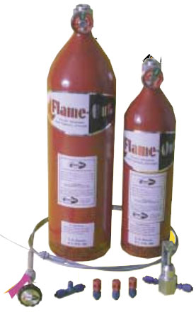 5 lb Halon 1301 Flame-Out System